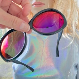 Ray Ban 4191 Sunglasses With New Purple Mirrored Polarized Lenses